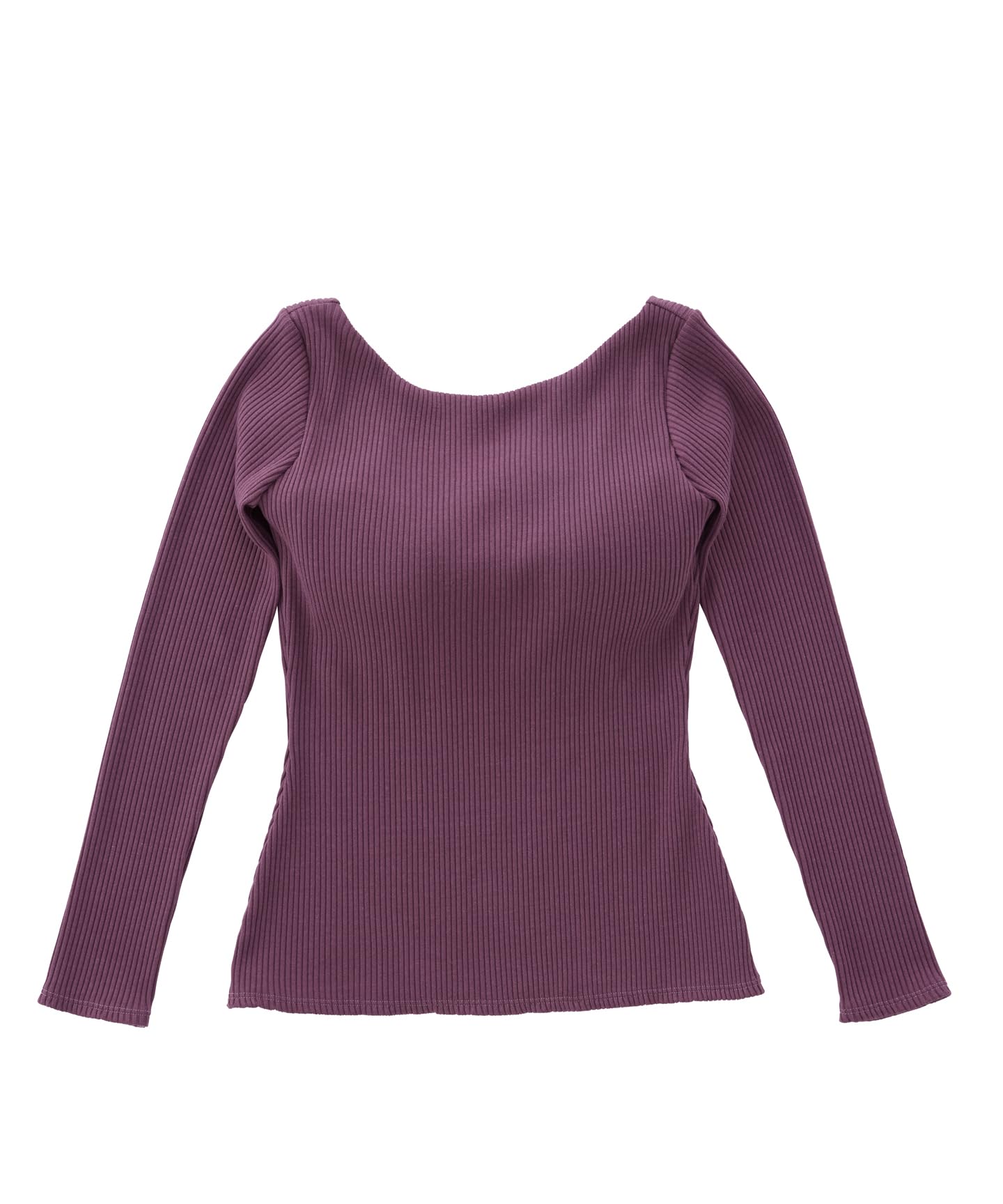 OUR WACOAL アワワコール　カップインバックオープン　リブTシャツ　L OUR WACOAL カップインバックオープンリブTシャツ